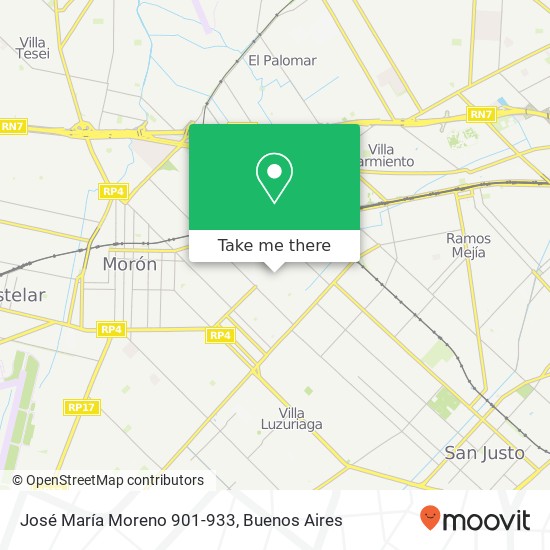 Mapa de José María Moreno 901-933