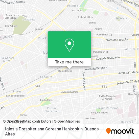 Mapa de Iglesia Presbiteriana Coreana Hankookin