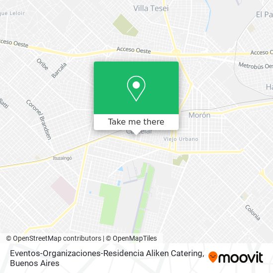 Eventos-Organizaciones-Residencia Aliken Catering map