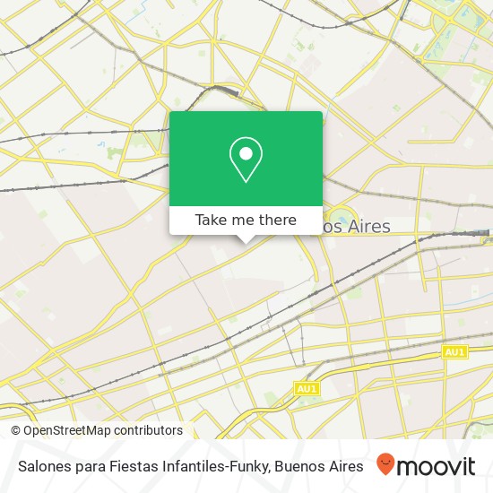 Mapa de Salones para Fiestas Infantiles-Funky