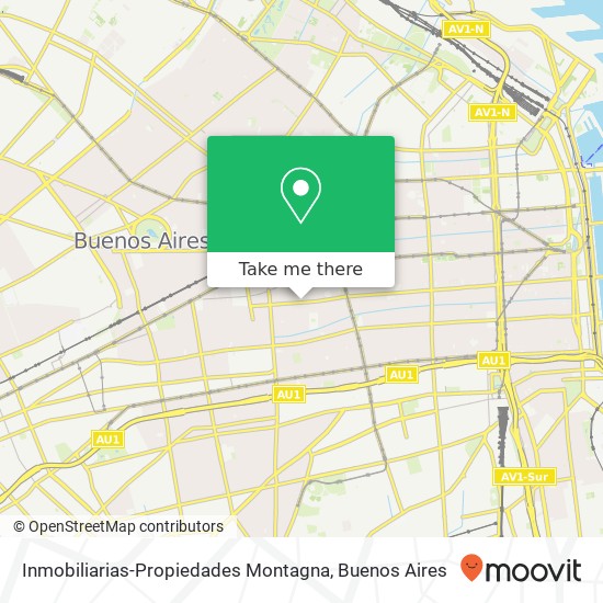 Inmobiliarias-Propiedades Montagna map