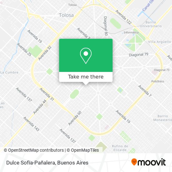 Dulce Sofía-Pañalera map