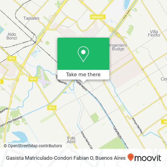 Gasista Matriculado-Condori Fabian O map