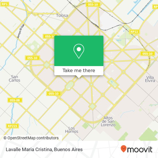 Lavalle Maria Cristina map