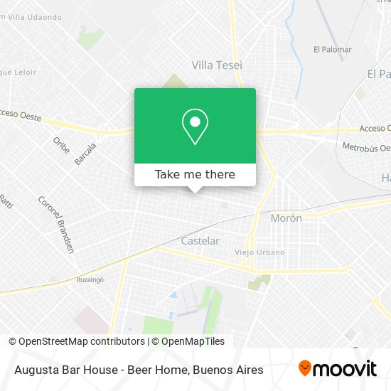 Augusta Bar House - Beer Home map