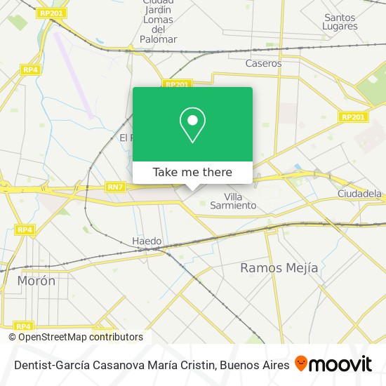 Dentist-García Casanova María Cristin map