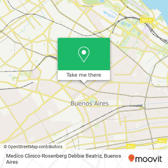 Medico Clinico-Rosenberg Debbie Beatriz map