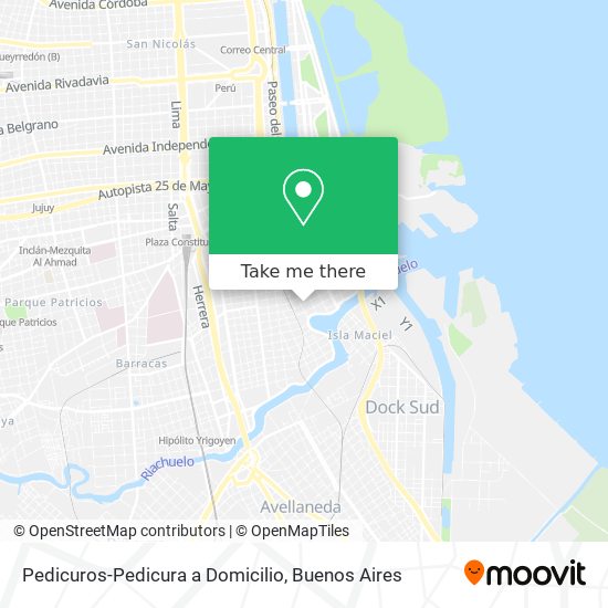 Pedicuros-Pedicura a Domicilio map