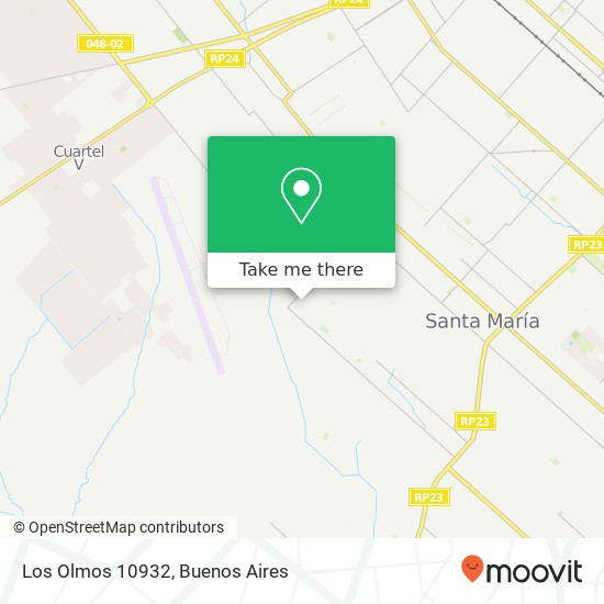 Los Olmos 10932 map