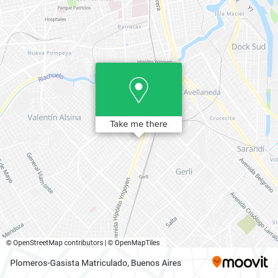 Plomeros-Gasista Matriculado map