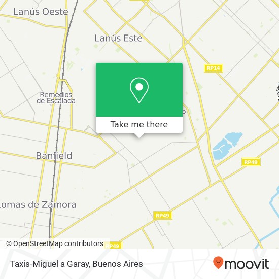 Mapa de Taxis-Miguel a Garay