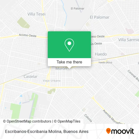 Mapa de Escribanos-Escribania Molina