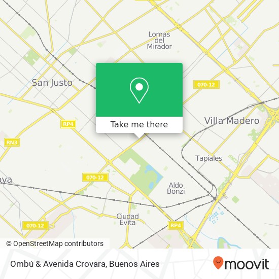 Ombú & Avenida Crovara map