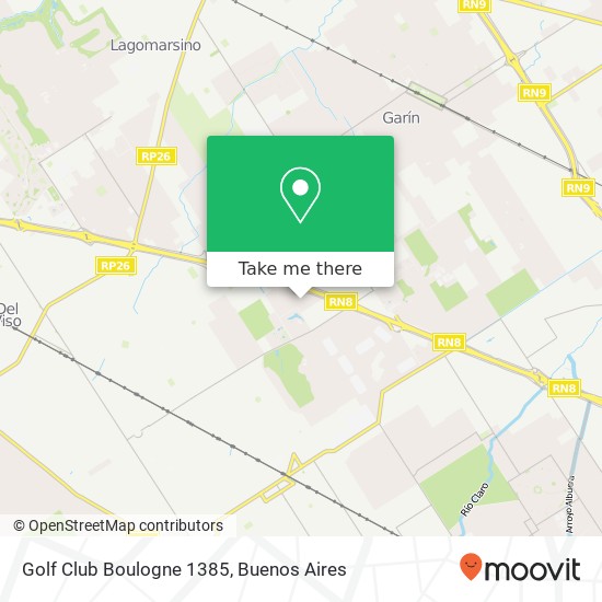 Golf Club Boulogne 1385 map