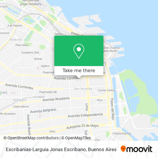 Escribanias-Larguia Jonas Escribano map