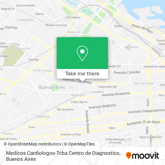 Medicos Cardiologos-Tcba Centro de Diagnostico map