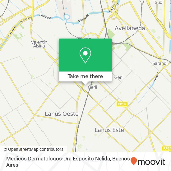 Medicos Dermatologos-Dra Esposito Nelida map