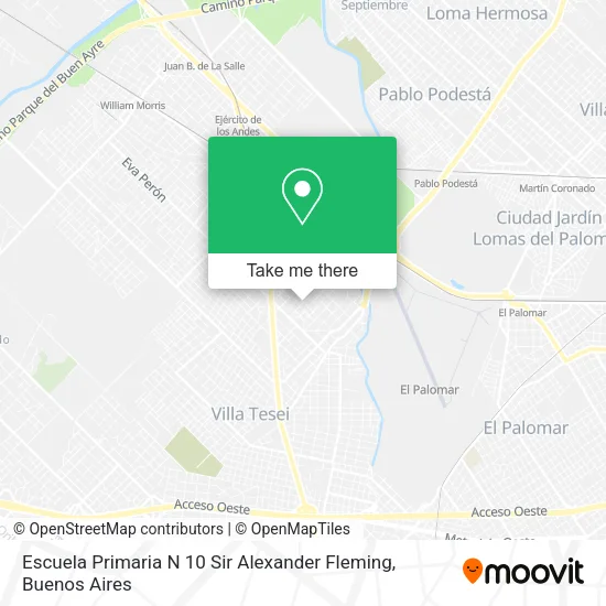 Mapa de Escuela Primaria N 10 Sir Alexander Fleming