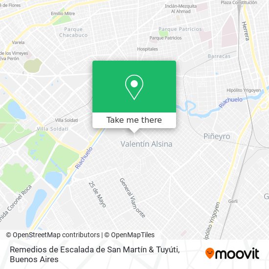 Remedios de Escalada de San Martín & Tuyúti map