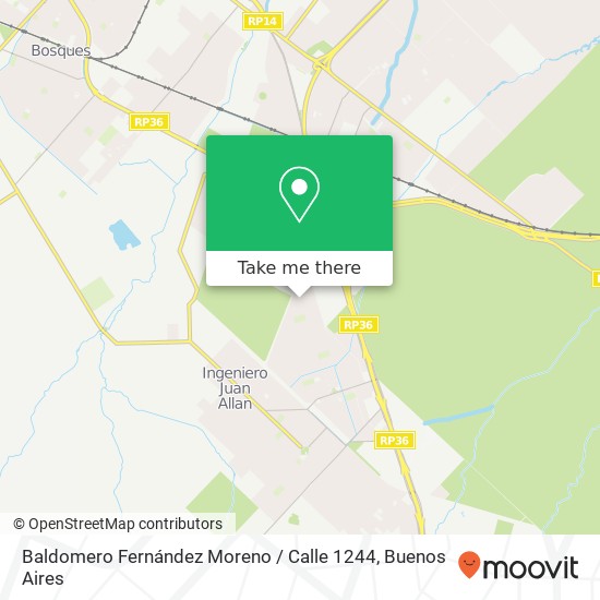 Mapa de Baldomero Fernández Moreno / Calle 1244