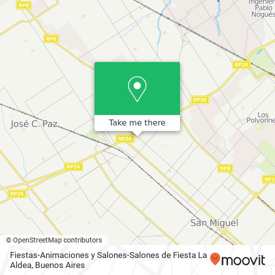 Mapa de Fiestas-Animaciones y Salones-Salones de Fiesta La Aldea