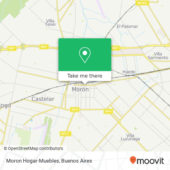 Moron Hogar-Muebles map