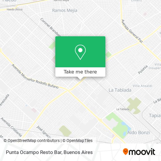 Mapa de Punta Ocampo Resto Bar