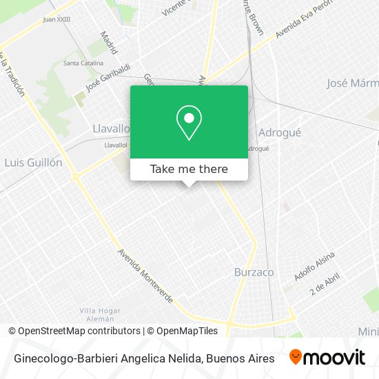 Ginecologo-Barbieri Angelica Nelida map