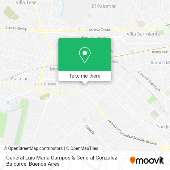 Mapa de General Luis María Campos & General González Balcarce