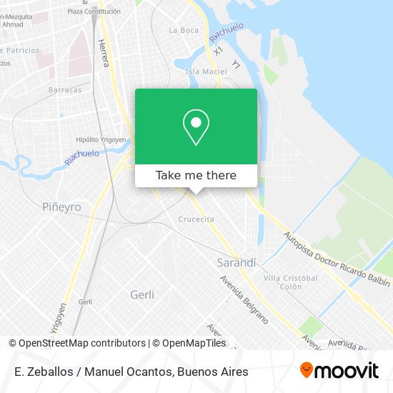 Mapa de E. Zeballos / Manuel Ocantos