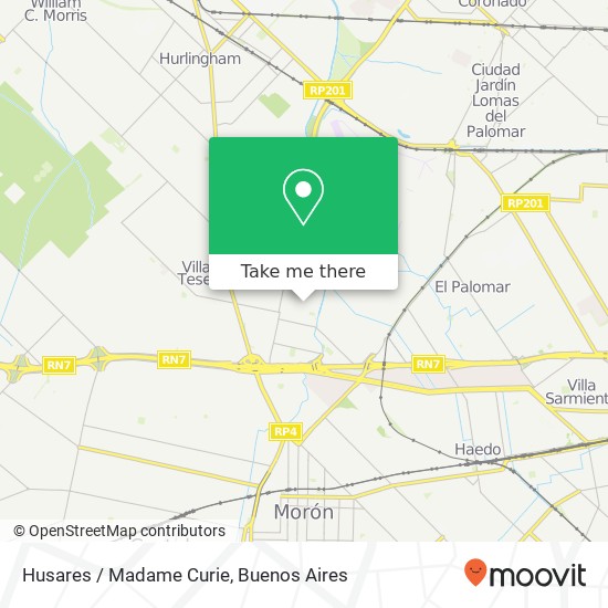 Husares / Madame Curie map