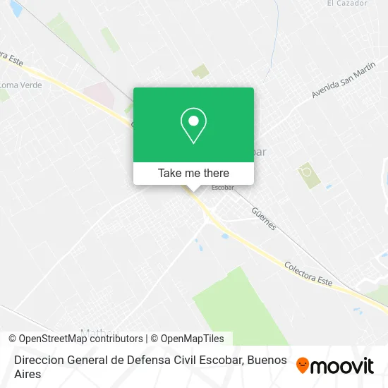 Direccion General de Defensa Civil Escobar map