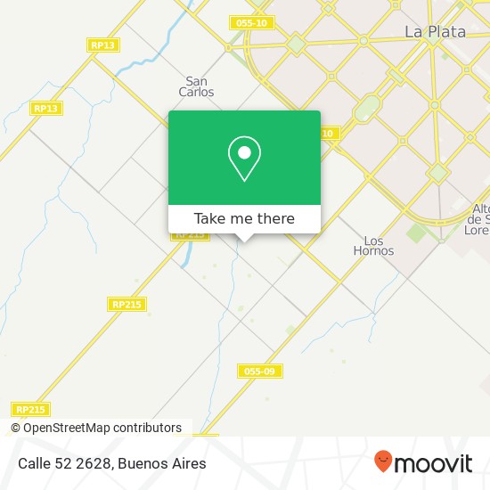 Calle 52 2628 map