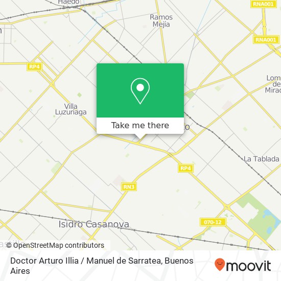 Doctor Arturo Illia / Manuel de Sarratea map