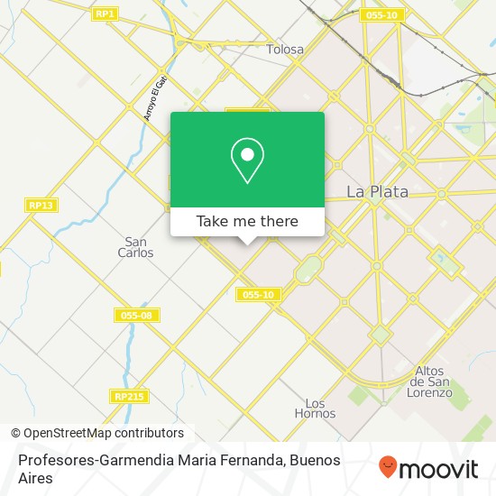 Profesores-Garmendia Maria Fernanda map