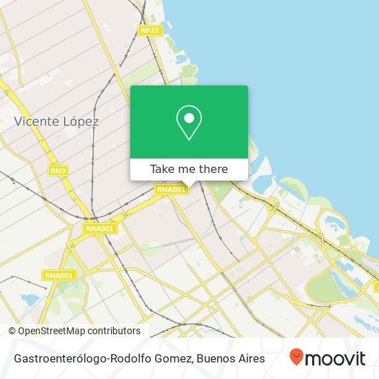 Gastroenterólogo-Rodolfo Gomez map
