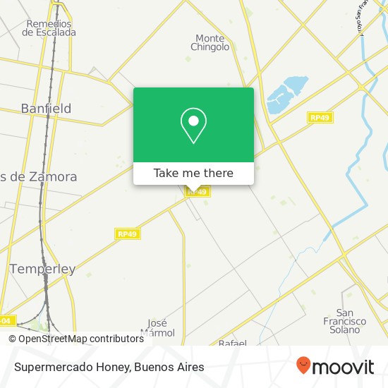 Supermercado Honey map