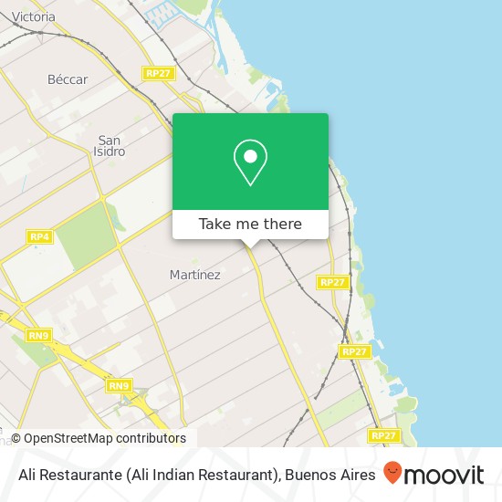 Mapa de Ali Restaurante (Ali Indian Restaurant)