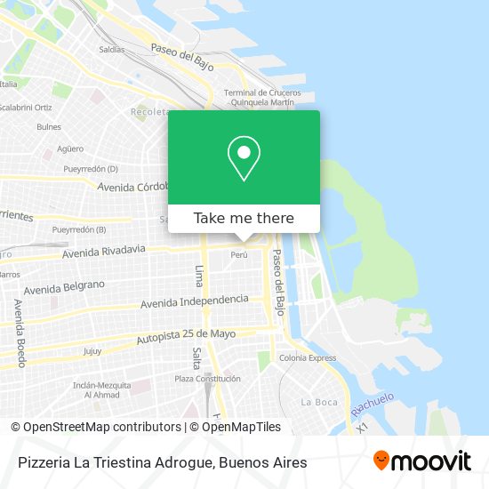 Pizzeria La Triestina Adrogue map