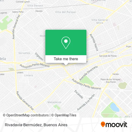 Mapa de Rivadavia-Bermúdez