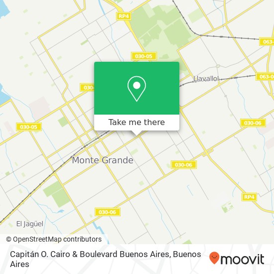 Mapa de Capitán O. Cairo & Boulevard Buenos Aires