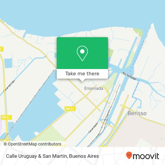 Calle Uruguay & San Martín map