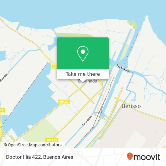 Doctor Illia 422 map