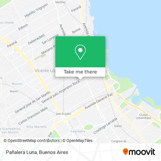 Pañalera Luna map