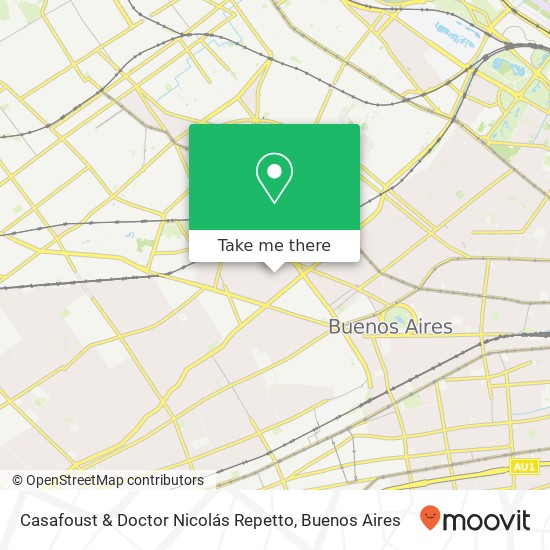 Casafoust & Doctor Nicolás Repetto map