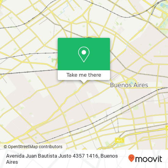 Avenida Juan Bautista Justo 4357 1416 map