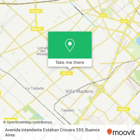 Avenida Intendente Esteban Crovara 359 map