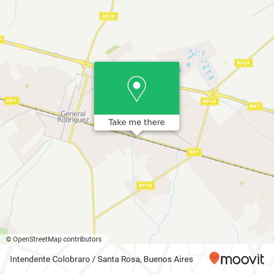 Mapa de Intendente Colobraro / Santa Rosa