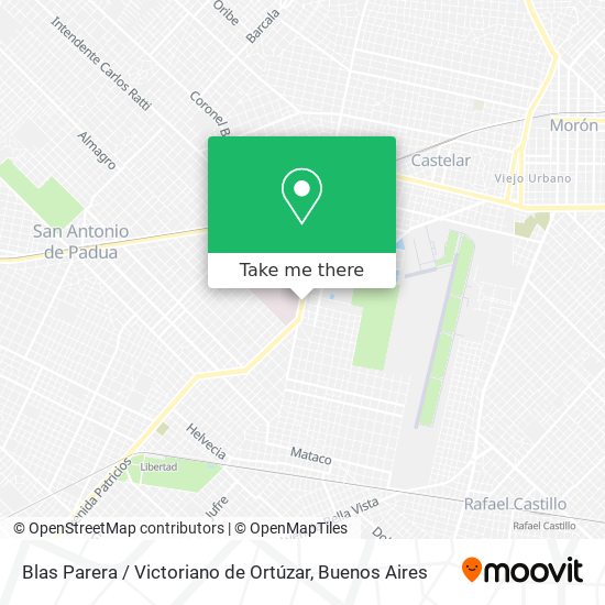Blas Parera / Victoriano de Ortúzar map