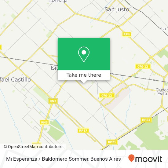 Mi Esperanza / Baldomero Sommer map